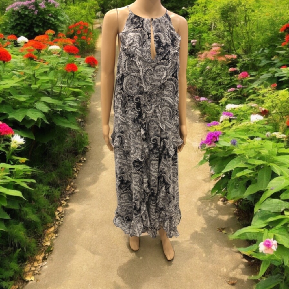 WHBM Ruffle Halter MIDI Dress size 18 - Picture 10 of 10